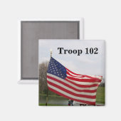 Aimant à drapeau américain (Recto/Verso)