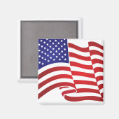 Aimant à drapeau américain (Recto/Verso)