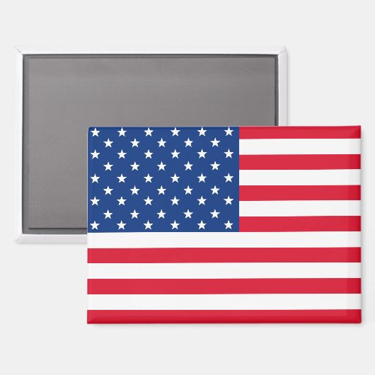Aimant à drapeau américain (Recto/Verso)