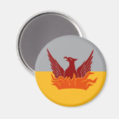 Aimant à drapeau bleu et or SF (Recto/Verso)