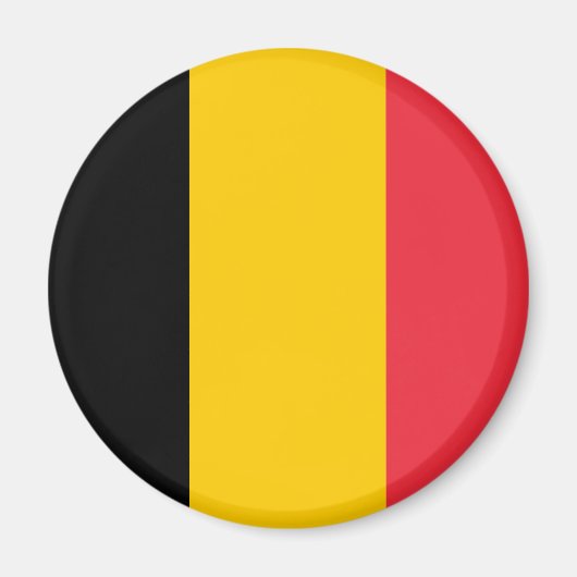 Aimant à drapeau de Belgique (Devant)