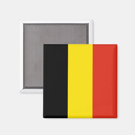 Aimant à drapeau de Belgique (Recto/Verso)
