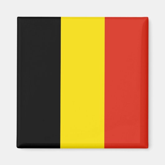 Aimant à drapeau de Belgique (Devant)