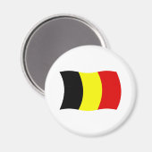 Aimant à drapeau de Belgique (Recto/Verso)