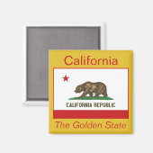 Aimant à drapeau de Californie (Recto/Verso)