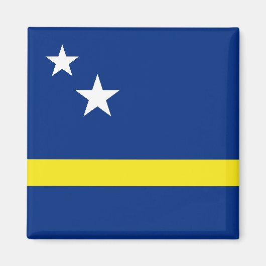Aimant à drapeau de Curaçao (Devant)