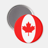 Aimant à drapeau de Fisheye Canada (Recto/Verso)