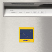 Aimant à drapeau de l'Alaska / Aimant à chasse de (In Situ (Lave-vaisselle))