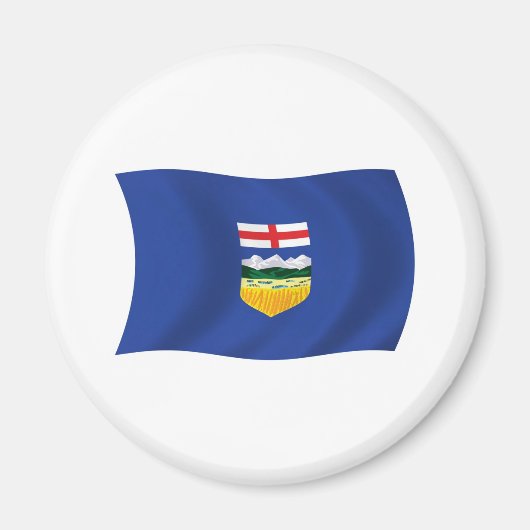 Aimant à drapeau de l'Alberta (Devant)