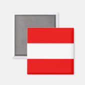 Aimant à drapeau de l'Autriche (Recto/Verso)