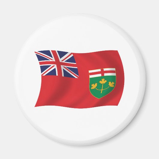 Aimant à drapeau de l'Ontario (Devant)