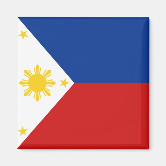 Aimant à drapeau des Philippines (Devant)