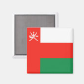 Aimant à drapeau d'Oman (Recto/Verso)