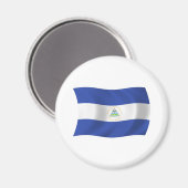 Aimant à drapeau du Nicaragua (Recto/Verso)