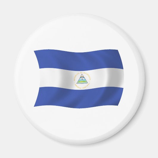 Aimant à drapeau du Nicaragua (Devant)
