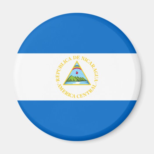 Aimant à drapeau du Nicaragua (Devant)