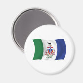 Aimant à drapeau du Yukon (Recto/Verso)