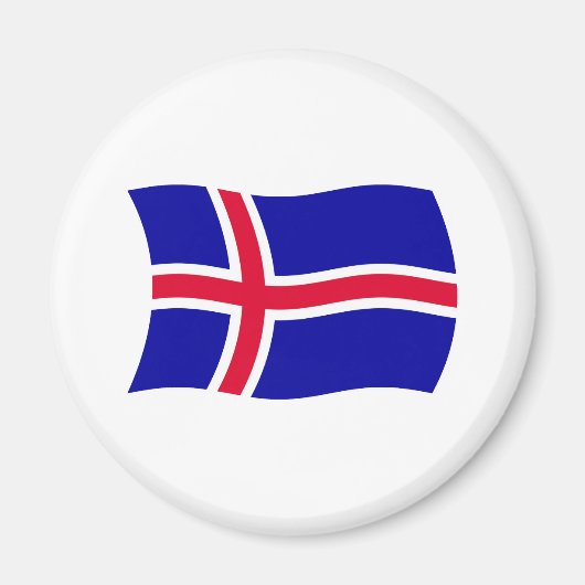Aimant à drapeau islandais (Devant)