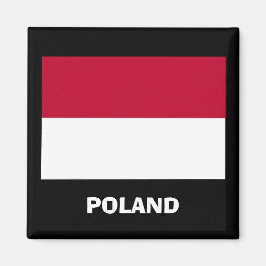 Aimant à drapeau Pologne* (Devant)