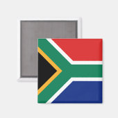 Aimant à drapeau sud-africain (Recto/Verso)