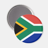 Aimant à drapeau sud-africain (Recto/Verso)