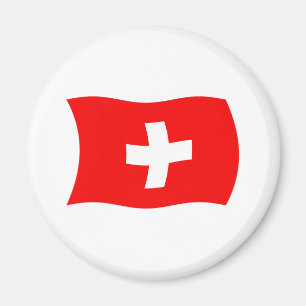 Aimant à drapeau suisse