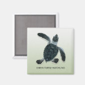 Aimant à éclos de tortue verte (Recto/Verso)