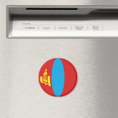 Aimant à effet fisheye avec le drapeau de la Mongo (In Situ (Lave-vaisselle))
