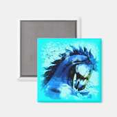 aimant à étalon bleu (Recto/Verso)