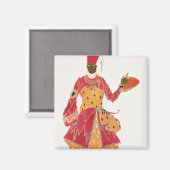 Aimant A Eunuch, du ballet 'Scheherazade' (Recto/Verso)