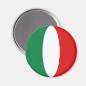 Aimant à fisheye du drapeau de l'Italie (Recto/Verso)