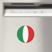 Aimant à fisheye du drapeau de l'Italie (In Situ (Lave-vaisselle))