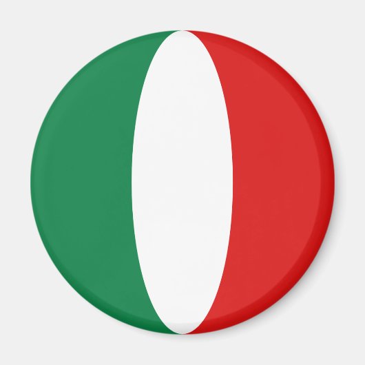 Aimant à fisheye du drapeau de l'Italie (Devant)