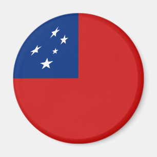 Aimant à fisheye du drapeau samoan