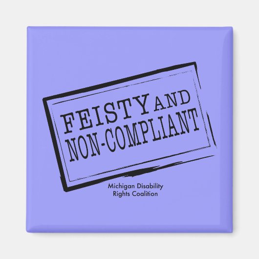 Aimant à fleur bleu (Devant)