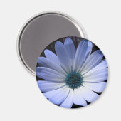 Aimant à fleur bleu marron (Recto/Verso)