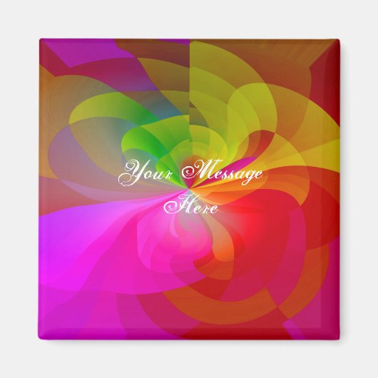 Aimant à fleur de rideau de soie (Devant)