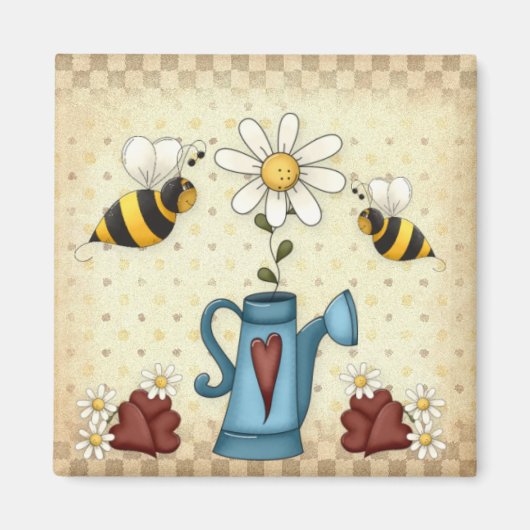 Aimant à fleur marguerite (Devant)