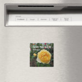 Aimant à fleurs de rose jaune (In Situ (Lave-vaisselle))