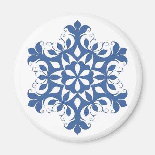 Aimant à flocons bleus (Devant)