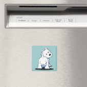Aimant à fond KiniArt Butt Westie (In Situ (Lave-vaisselle))