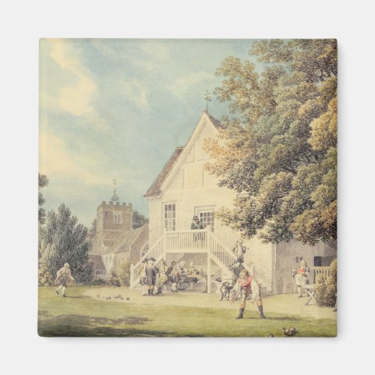 Aimant A Game of Bowls on the Bowling Green Outside the B (Devant)