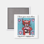 Aimant à gâteau rose (Recto/Verso)