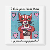 Aimant à gâteau rose (Devant)