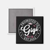 Aimant À Gigi encore Est 2024 Annonce de grossesse (Recto/Verso)