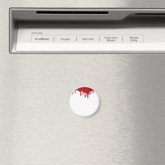 Aimant à goutte rouge tomate éditable – Style mini (In Situ (Lave-vaisselle))