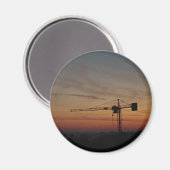 Aimant à grue de coucher de soleil (Recto/Verso)