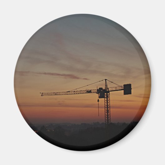 Aimant à grue de coucher de soleil (Devant)