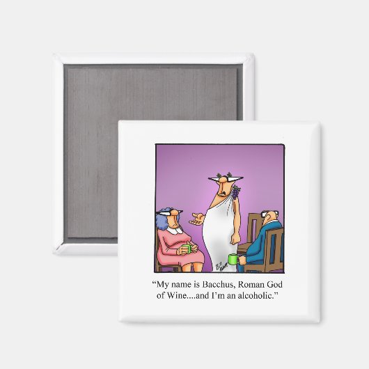 Aimant à Humour de vin Hilarious (Recto/Verso)