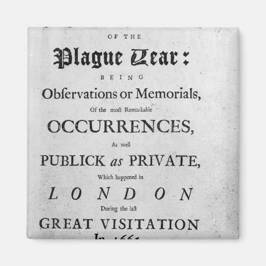 Aimant A Journal of the Plague Year, 1665 (Devant)